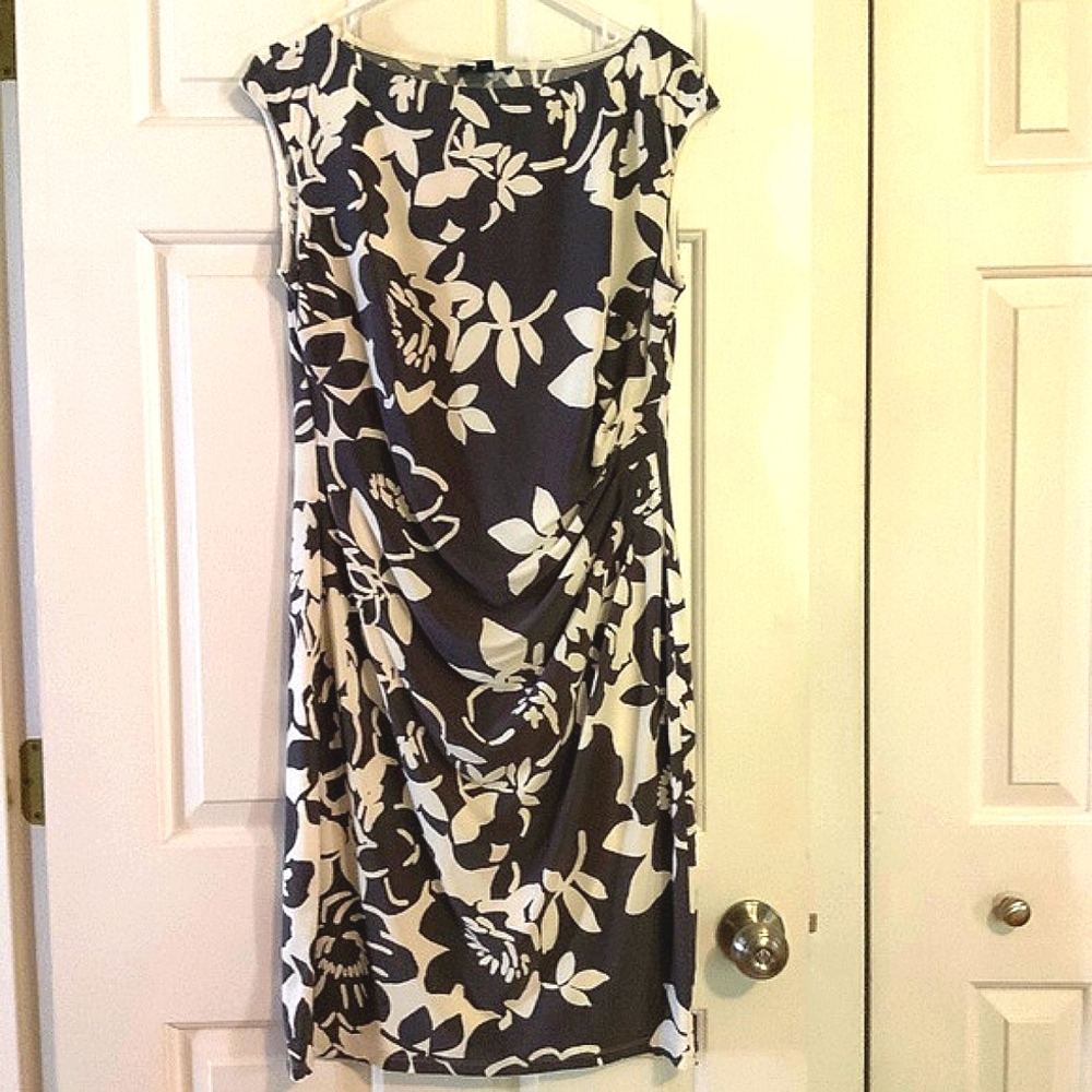 Ralph Lauren Chaps Dress, Floral Motif